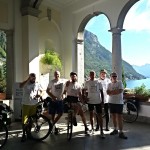 I ciclisti a Villa Monastero